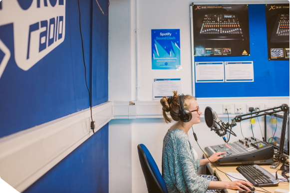 A radio presenter